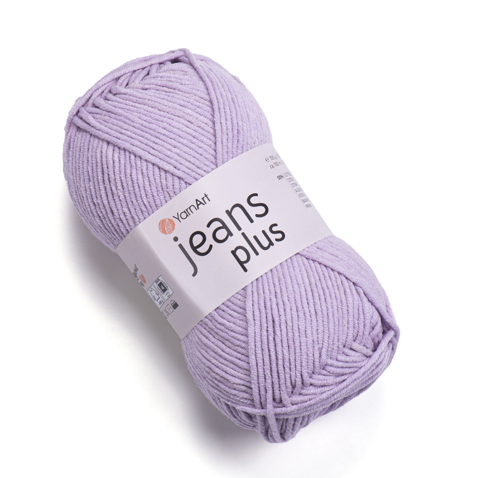 Пряжа YarnArt «Jeans plus» - (19 - Светло-сиреневый)