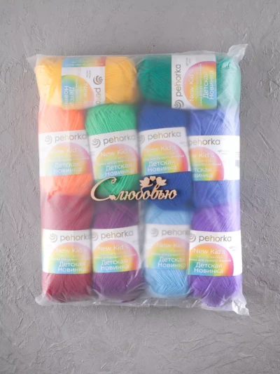 Набор пряжи Пехорка «Детская новинка» Ассорти 11