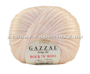 Пряжа GAZZAL Rock &#039;N&#039; Roll - (13191 - Пудра) 50 г / 115 м9% шерсть, 21% акрил, 70% полиамид 