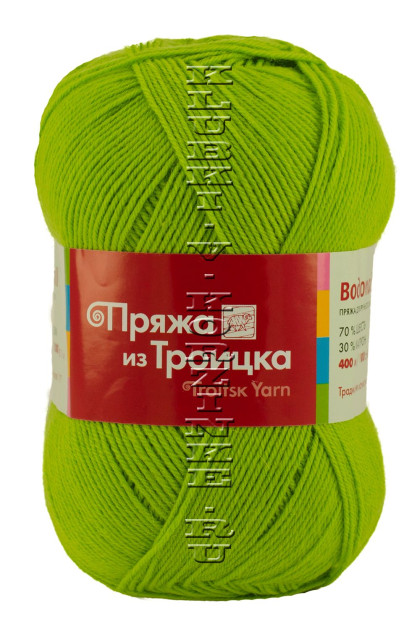 Пряжа Троицкая «Водопад» - (3572 - Темный салат)