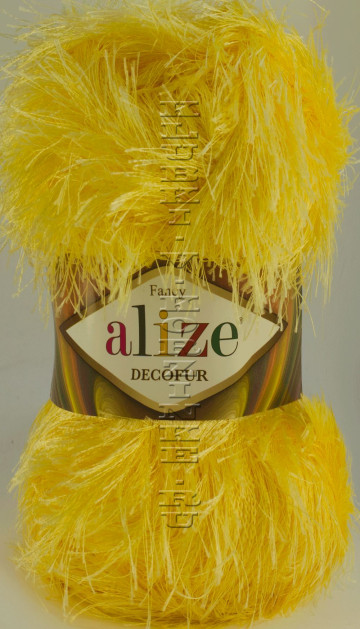 Пряжа Decofur Alize - (187 - Лимонный)
