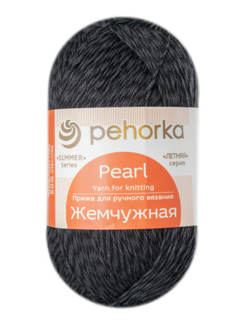 Пряжа Пехорка «Жемчужная» - (02 - Черный)