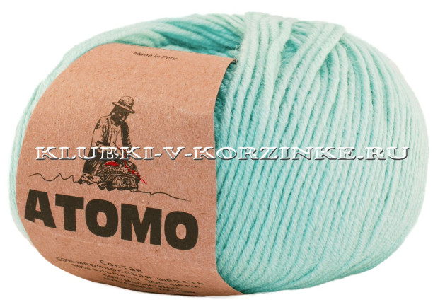 Пряжа Atomo (2201 - Бледно-бирюзовый)