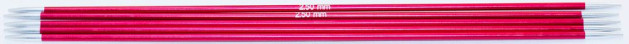 Спицы KnitPro Zing чулочные №2,5; 20 см (арт.47033)