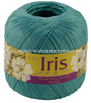 Пряжа Iris (Ирис) - (132 - Лазурный) 50 г / 450 м100% мерсеризованный хлопок