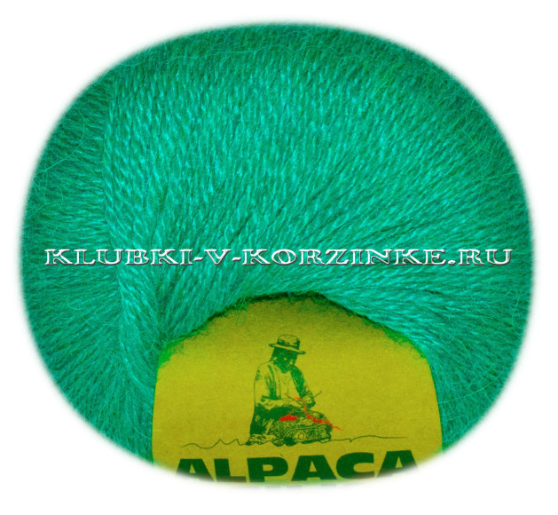 Пряжа Alpaca Silk (1410 - Зелень)