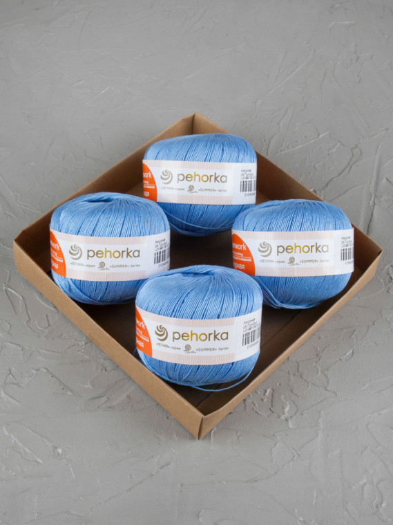 Пряжа Пехорка «Ажурная» - (05 - Голубой)