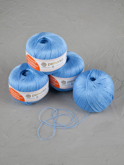 Пряжа Пехорка «Ажурная» - (05 - Голубой)