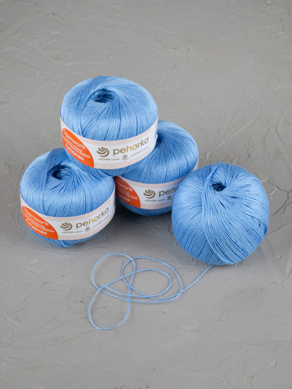 Пряжа Пехорка «Ажурная» - (05 - Голубой)