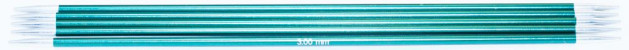 Спицы KnitPro Zing чулочные №3; 20 см (арт.47035)