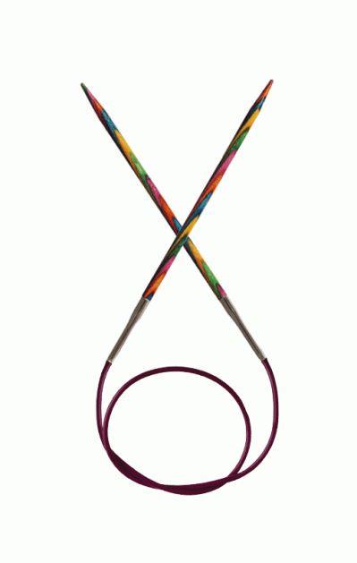 Спицы KnitPro Symfonie круговые №3,5; 100 см (арт.21350)