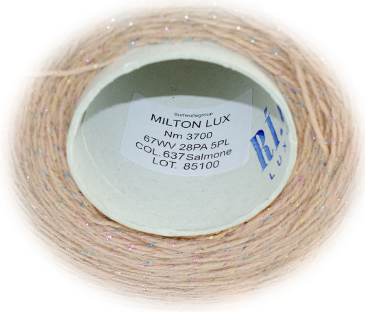 Пряжа в бобинах Milton Lux (637 - Розовый песок)