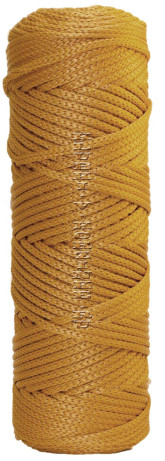 Шнур полиэфирный 3 мм 100 м - (43 - Горчичный)