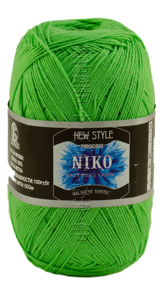 Пряжа Камтекс «Нико» - (027 - Незрелый лимон)