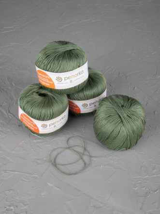 Пряжа Пехорка «Ажурная» - (38 - Полынь) 