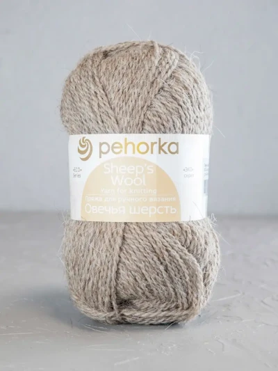 Пряжа Пехорка «Овечья шерсть» - (530 - Светло-натуральный)