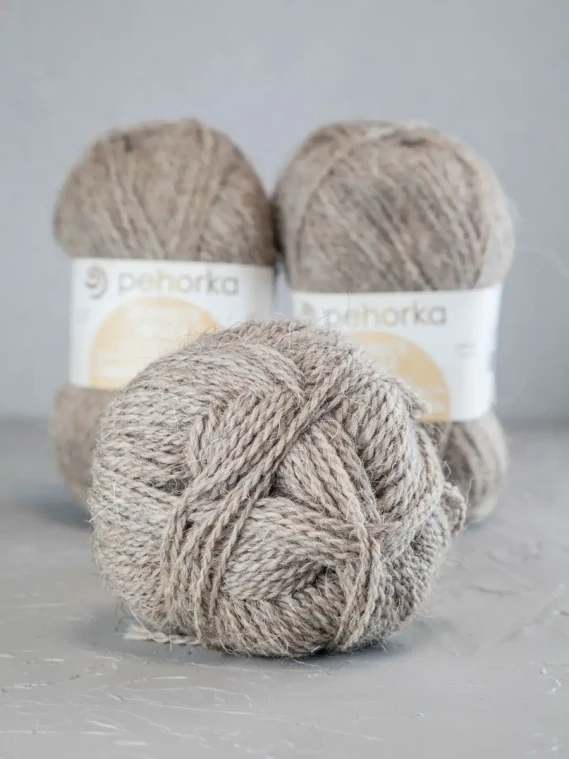Пряжа Пехорка «Овечья шерсть» - (530 - Светло-натуральный)