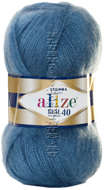 Пряжа Angora Real 40 Alize - (381 - Джинс)