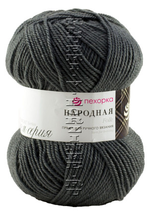 Пряжа Пехорка «Народная» - (393 - Св.моренго) 100 г / 220 м30% шерсть, 70% акрил высокобъемный