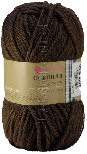 Пряжа Пехорка «Осенняя» - (416 - Св.коричневый) 200 г / 150 м25% шерсть, 75% акрил