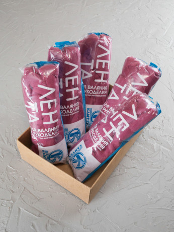 Шерсть для валяния, Камтекс (088 - Брусника)