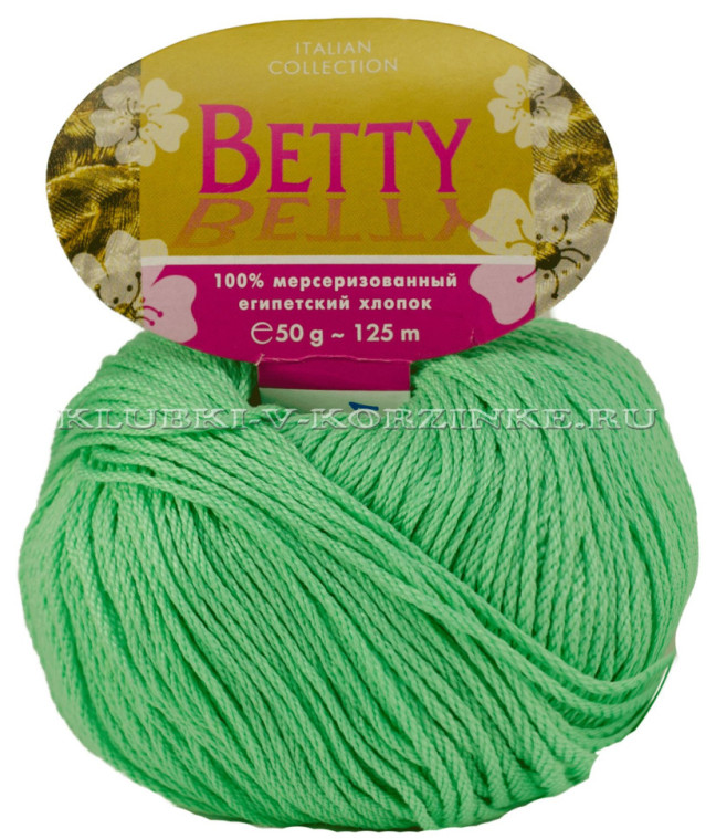 Пряжа Betty - (991 - Светло-салатовый)