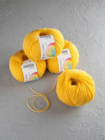 Пряжа Пехорка «Детский каприз» - (12 - Желток)