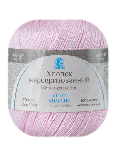 Пряжа Камтекс «Хлопок Мерсеризованный» - (143 - Нежный румянец)