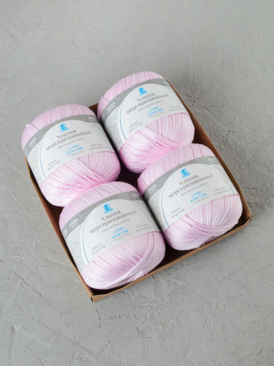 Пряжа Камтекс «Хлопок Мерсеризованный» - (143 - Нежный румянец)