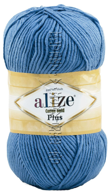 Пряжа Cotton Gold Plus Alize - (303 - Голубой)