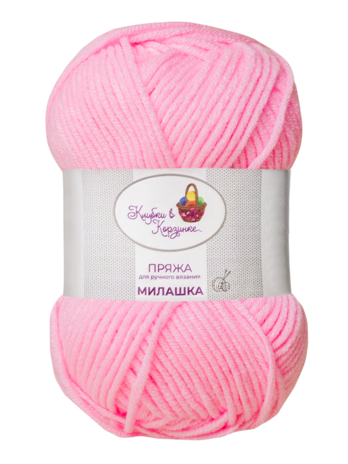 Пряжа «Милашка» - (06 - Барби розовый) 