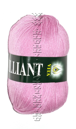 Пряжа VITA «BRILLIANT» - (4956 - Розовый) 100 гр. / 380 м45% шерсть (ластер), 55% акрил