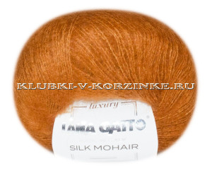 Пряжа Silk Mohair Lana Gatto - (14198 - Рыжий) 25 г / 212 м75% мохер, 25% шелк