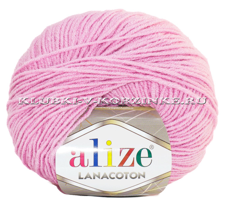 Пряжа Lanacoton Alize - (98 - Розовый)