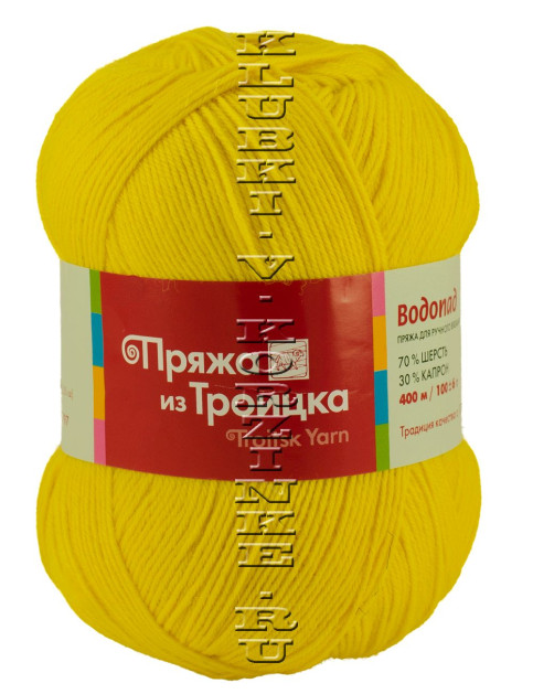 Пряжа Троицкая «Водопад» - (0591 - Желтый)