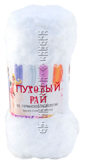 Пряжа «Пуховый рай» Color City - (01 - Белый)