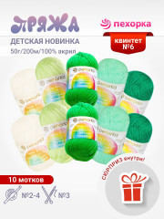 Набор пряжи Пехорка «Детская новинка» Квинтет 6
