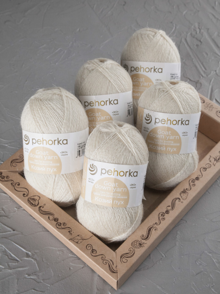 Пряжа Пехорка «Козий пух» - (166 - Суровый)