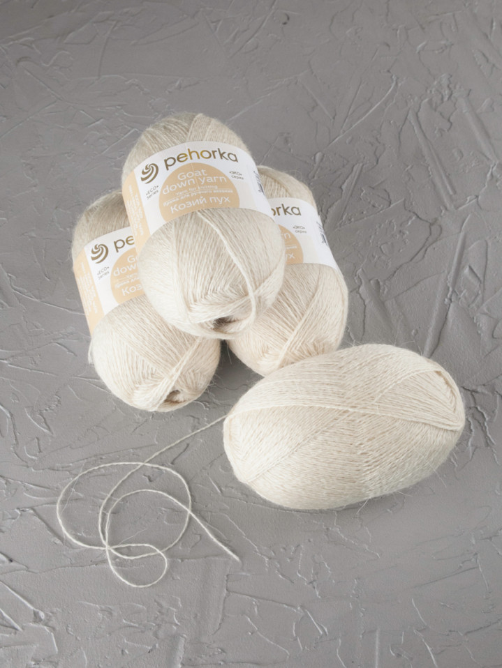 Пряжа Пехорка «Козий пух» - (166 - Суровый)