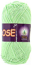Пряжа VITA cotton "ROSE" - (3910 - Светло-салатовый)