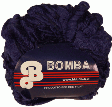 Ленточная пряжа BOMBA (8964 - Синий)