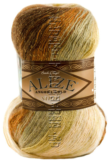 Пряжа ANGORA GOLD SIMLI BATIK Alize - (4334 - Беж, песочный, коричневый)