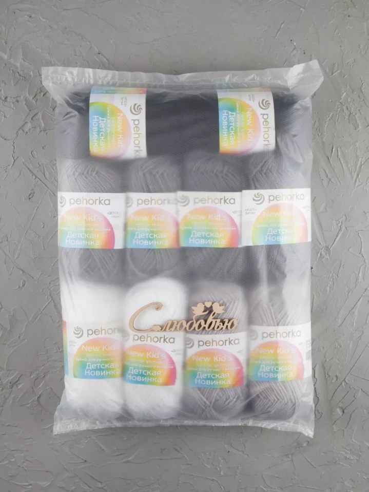 Набор пряжи Пехорка «Детская новинка» Квинтет 7