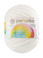 Пряжа Пехорка «Детский каприз» - (01 - Белый)