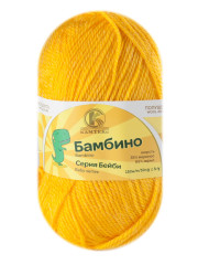 Пряжа Камтекс «Бамбино» - (104 - Желтый)