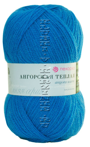 Пряжа Пехорка «Ангорская теплая» - (45 - Тёмная бирюза) 100 г / 480 м40% шерсть, 60% ПАН объемный