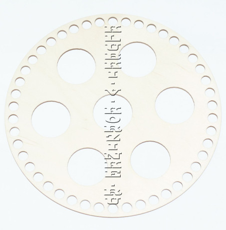 Донышко деревянное для корзины, подставка под яйца, 22 см 