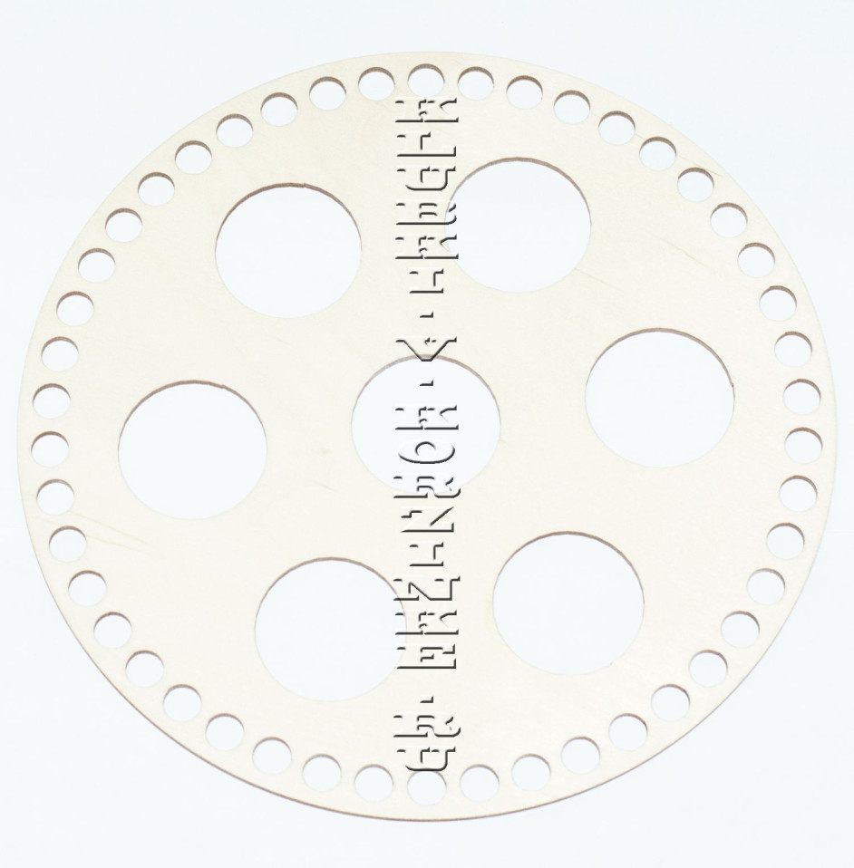 Донышко деревянное для корзины, подставка под яйца, 22 см 