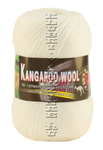 Пряжа «Kangaroo Wool» Color City - (2001 - Белый)