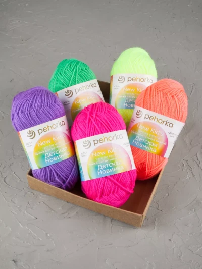 Набор пряжи Пехорка «Детская новинка» Квинтет 8